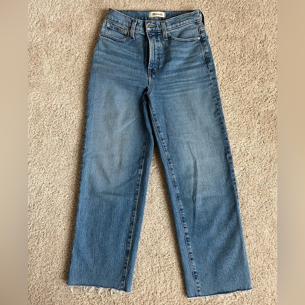 Madewell Light Blue High-Rise Wide Leg Jeans